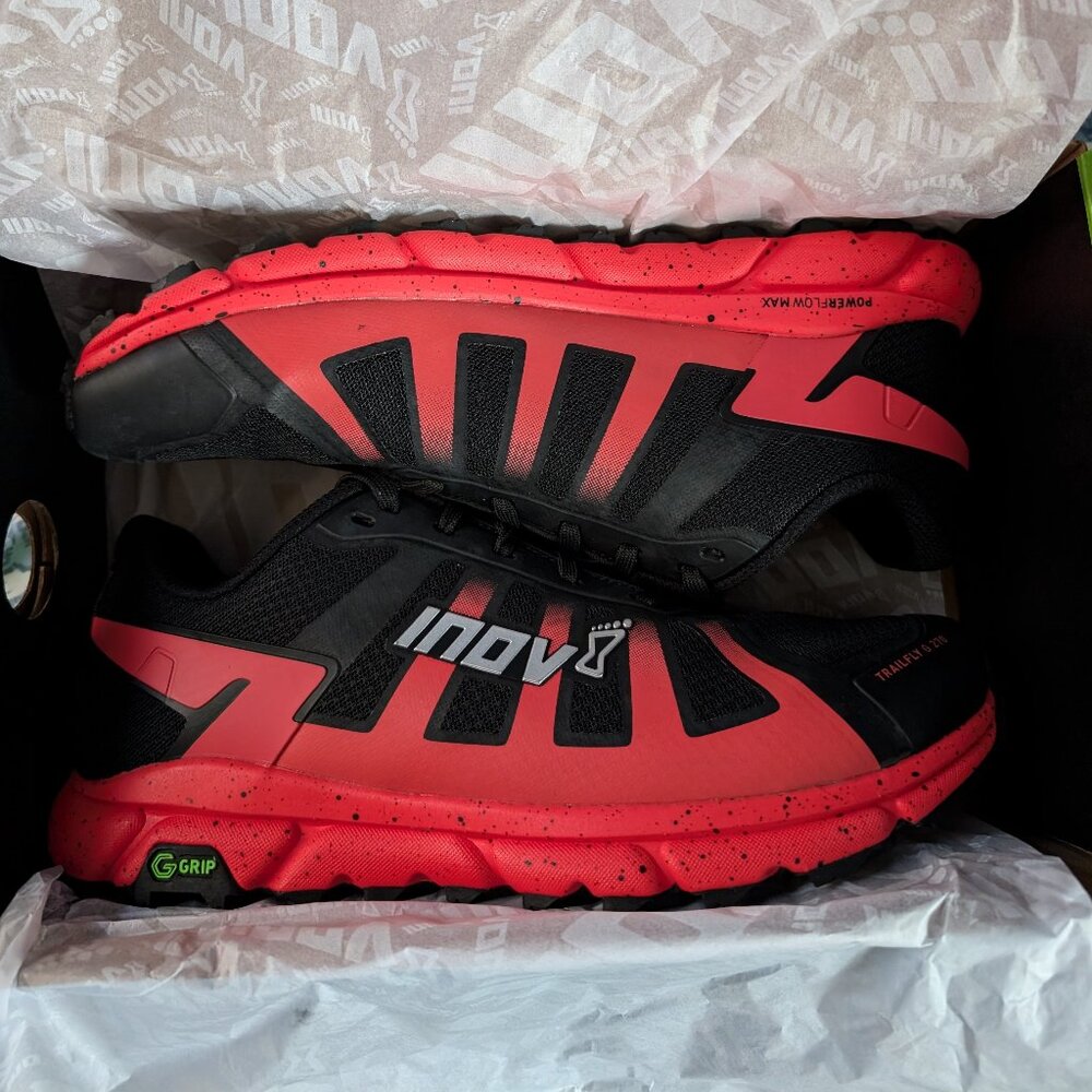 Inov8 Trailfly G 270 Trail Running Shoes Men's Size 9.5 Black/Red